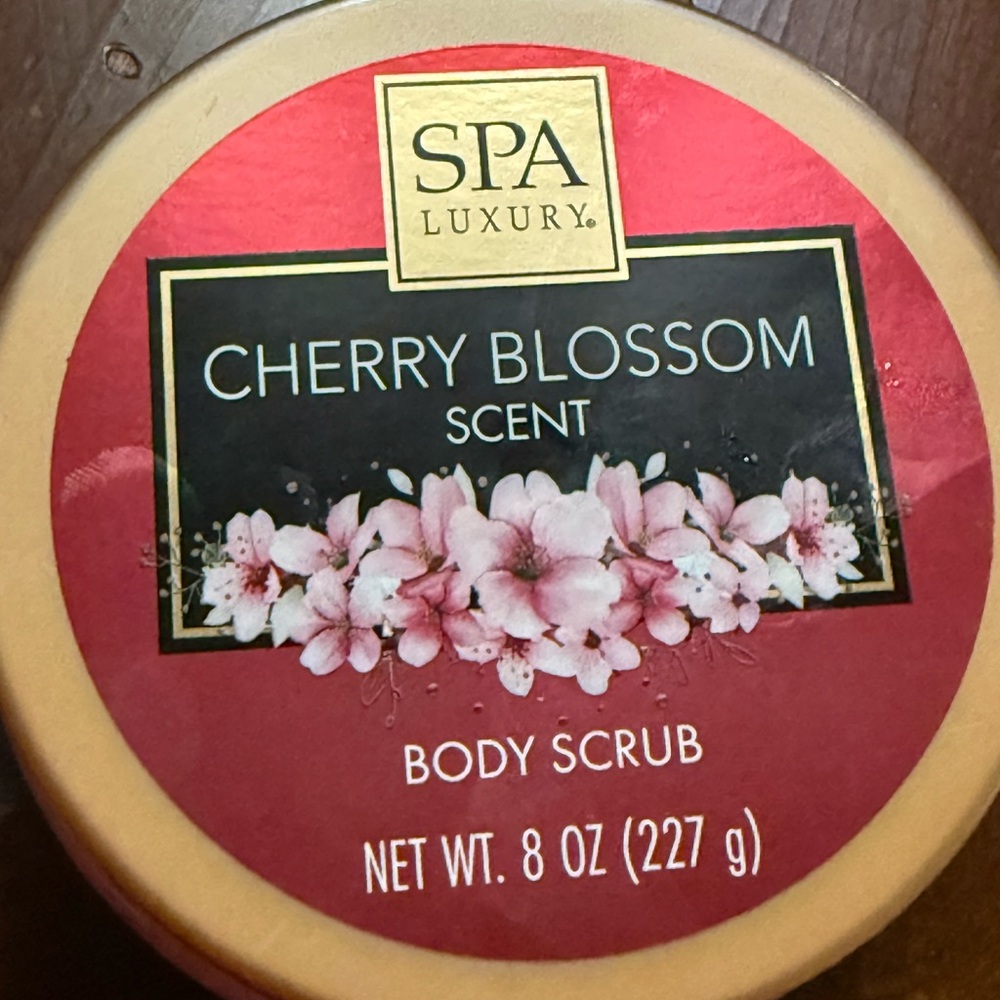 Cherry Blossom Scent Body Scrub - Red
